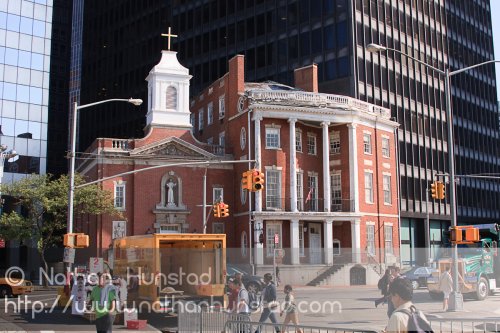 The Shrine of St. Elizabeth Ann Seton from Battery Park